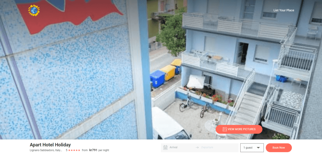 Aparthotel Lignano property featured on our website travel.mondosol.com