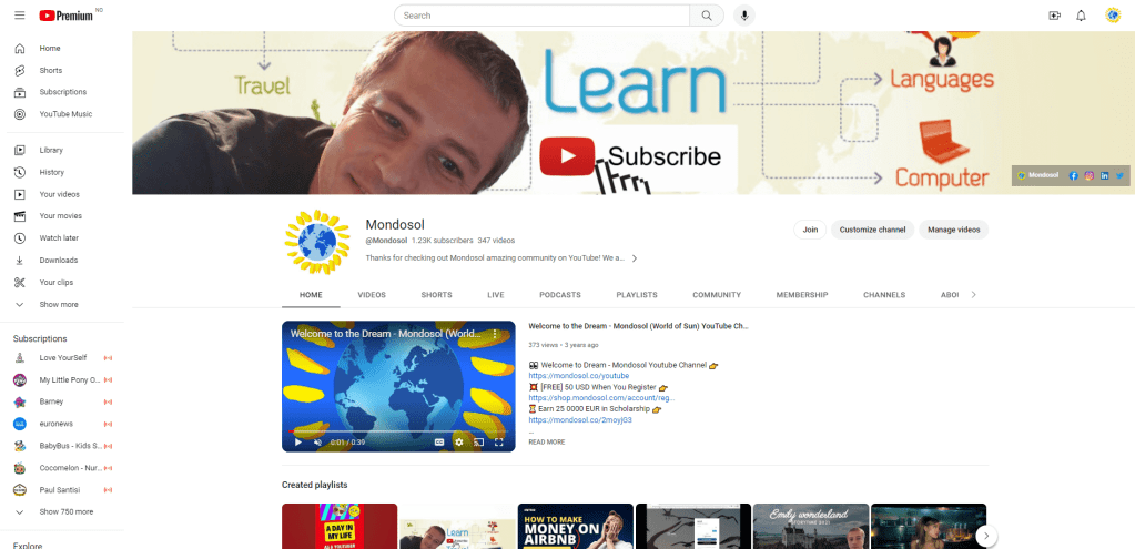 Travel Advertising with a Youtube video with this Travel advertising