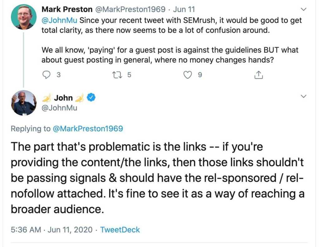 What does a guest post look like?