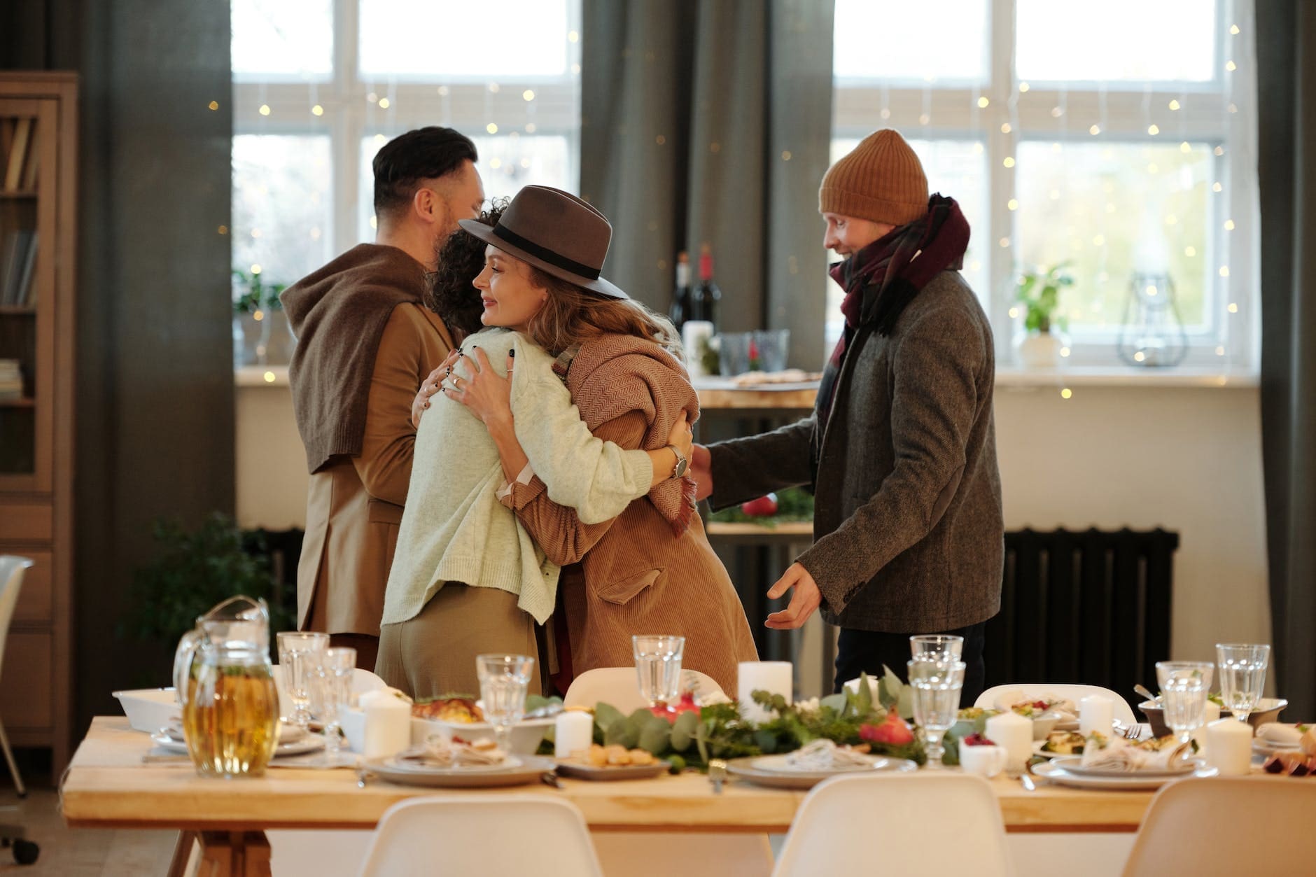 family get together during vacations at xmas