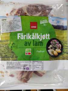 Vacuum packed lamb bones ready for slowly roasting