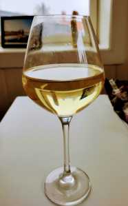 Splash in the wine and add the garlic powder