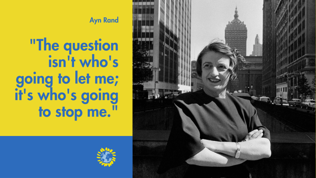 motivational quotes from Woman:
"The question isn't who's going to let me; it's who's going to stop me." - Ayn Rand