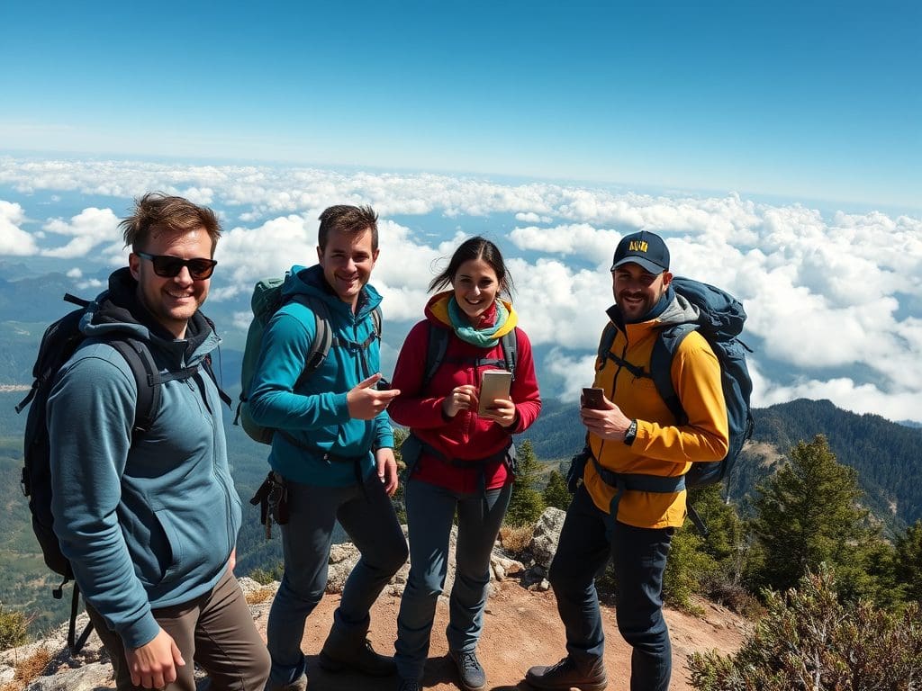 The pine-scented trail wound higher into the clouds, each step bringing new panoramic vistas. Finally, the summit revealed itself. My 