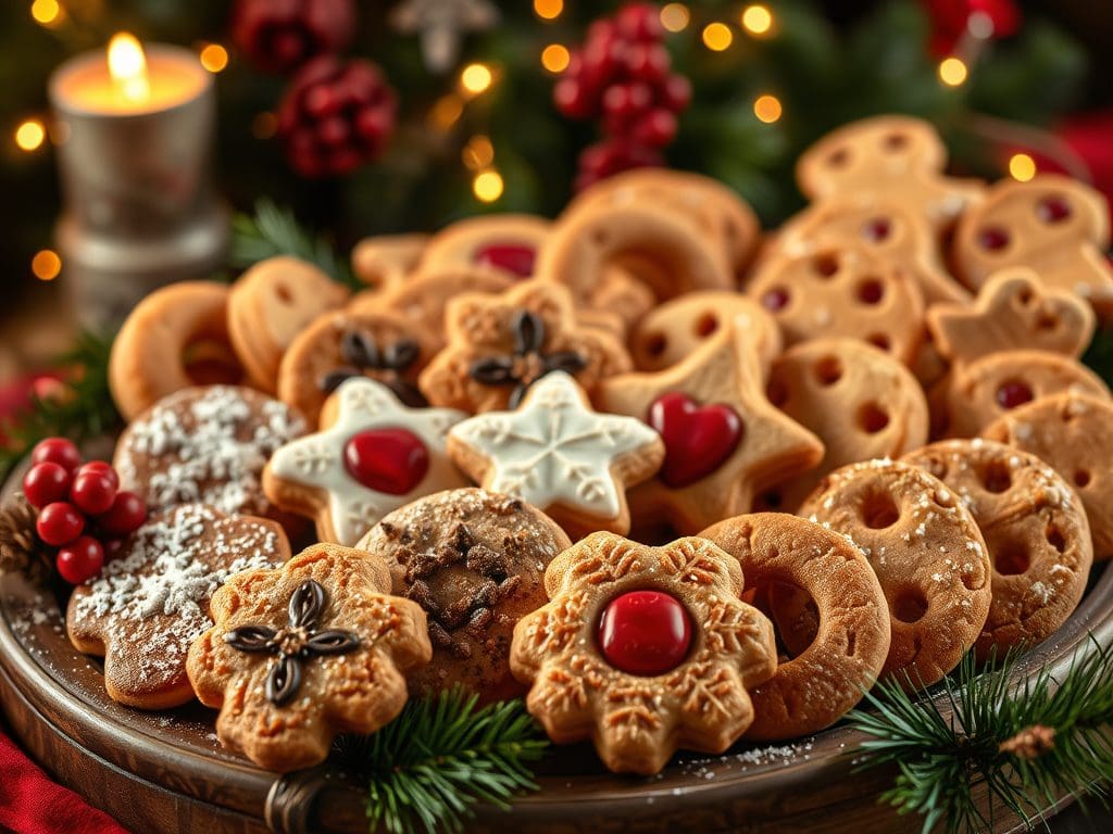 During Christmas, we bake both Norwegian krumkaker and Italian biscotti.
