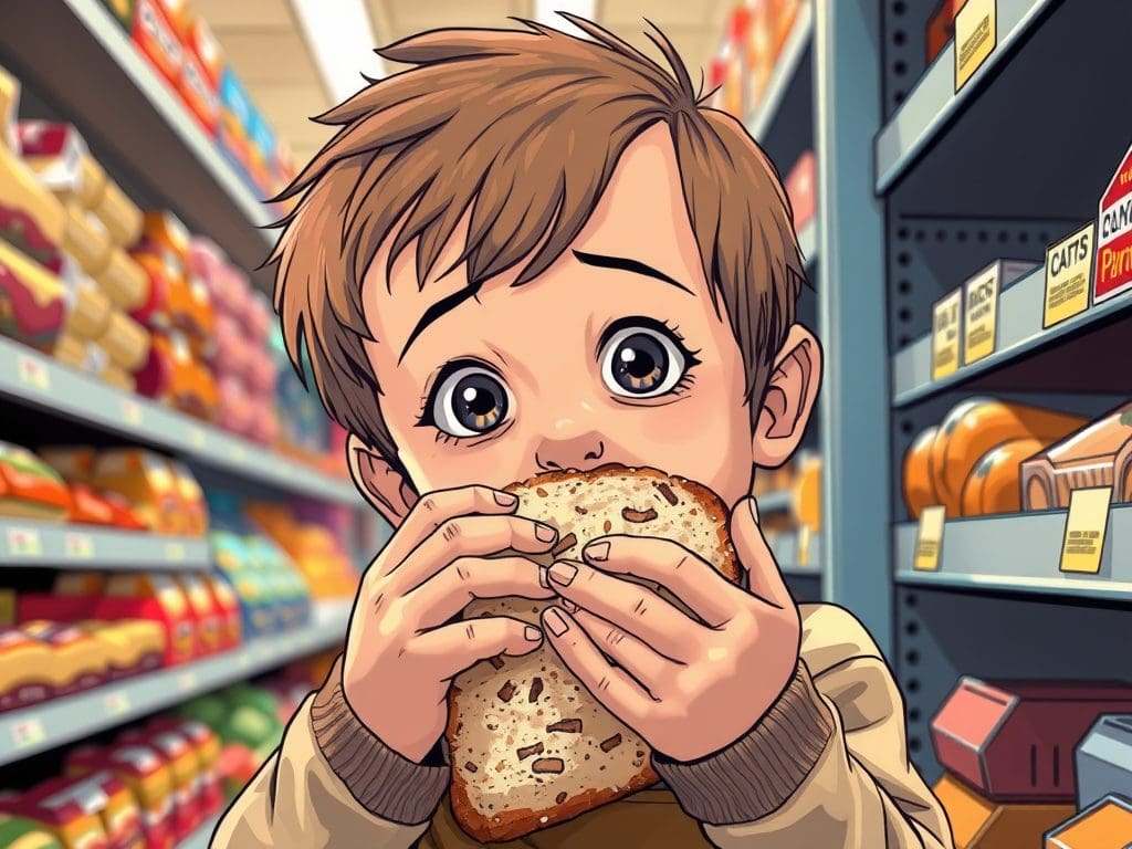 As a kid, I remember sneaking tiny bites of bread in supermarkets
