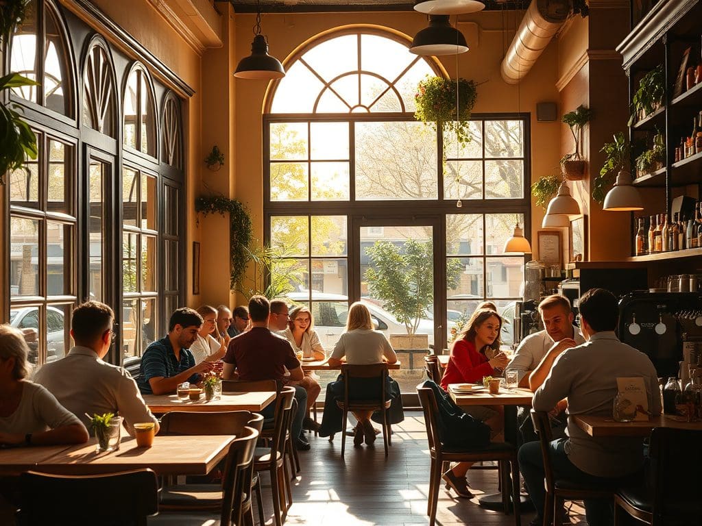 A lively gathering where wine brings people together