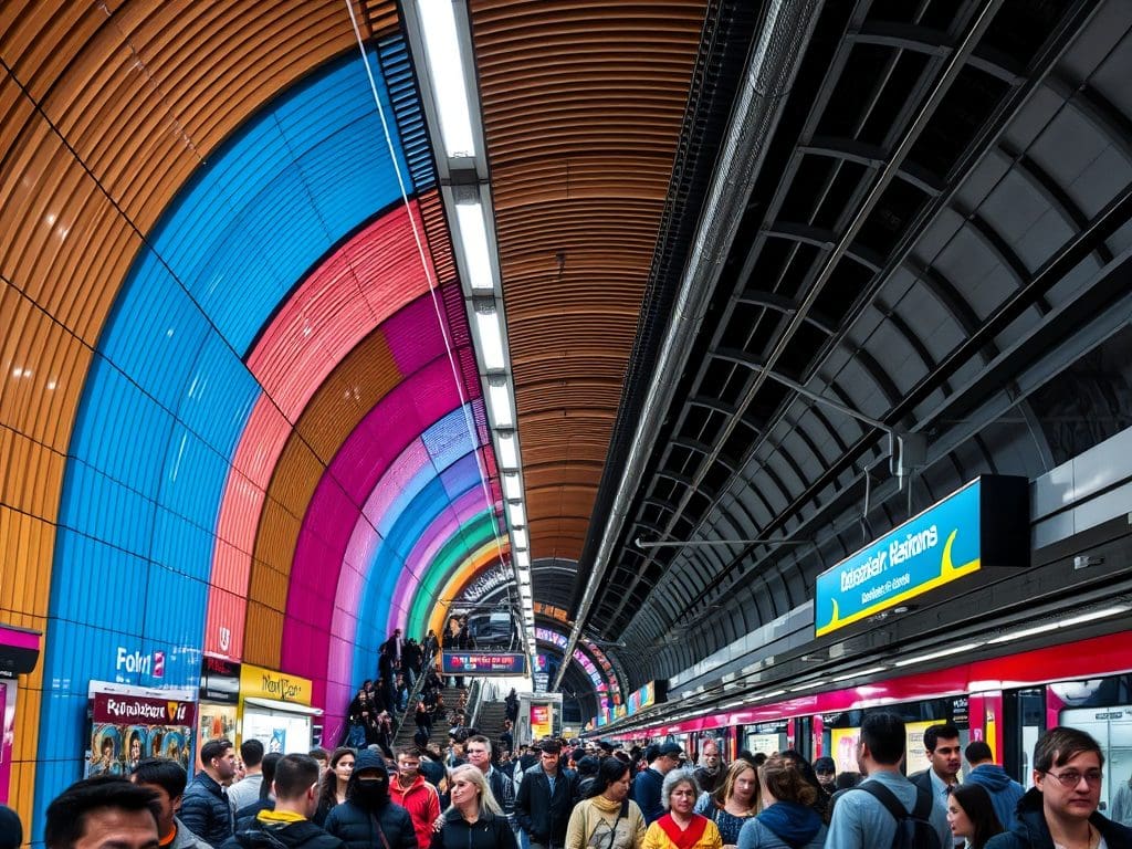 Barcelona Metro Station