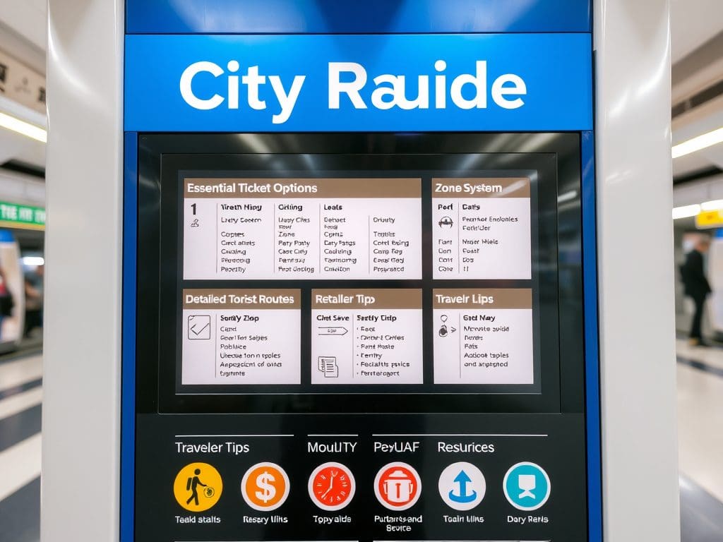 🚇 Expect to find essential ticket options. 
