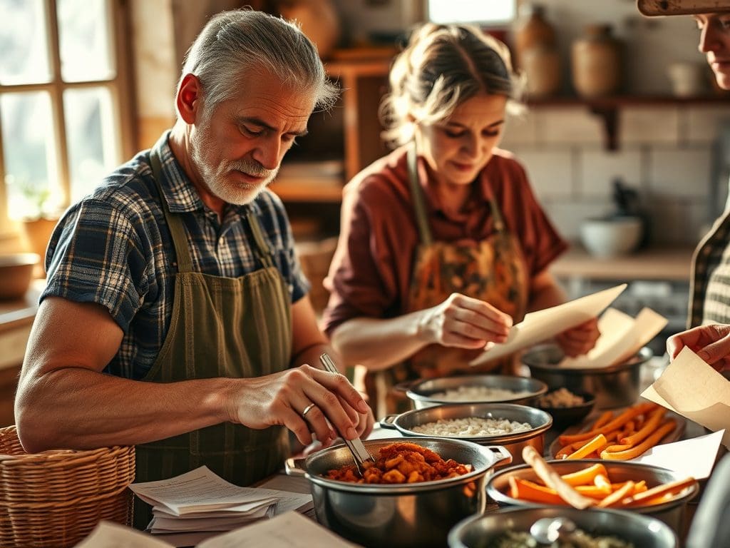Traditional recipe learning Collect recipes from local families to take home, preserving the experience.