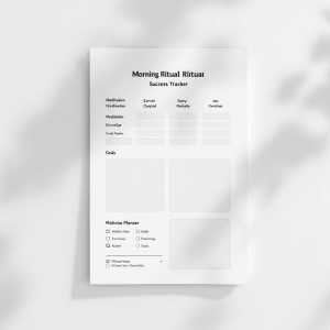 🌅 Morning Ritual Tracker Template: Your Path to Daily Excellence