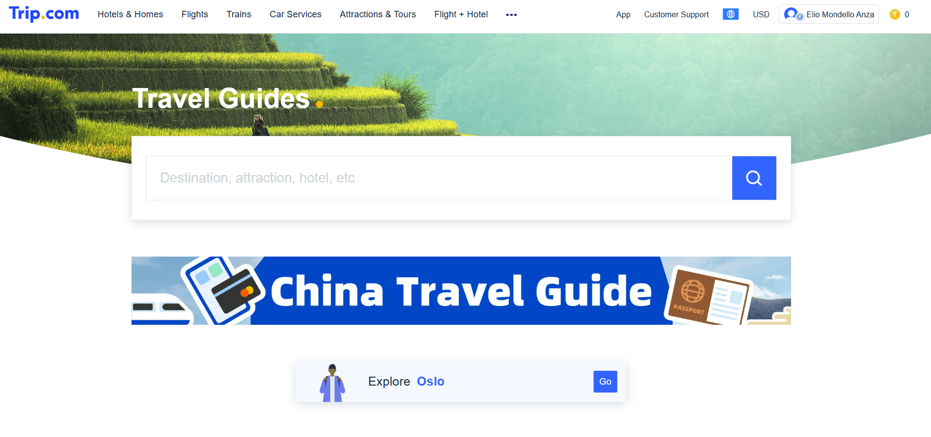 Book your new Travel with Trip.com