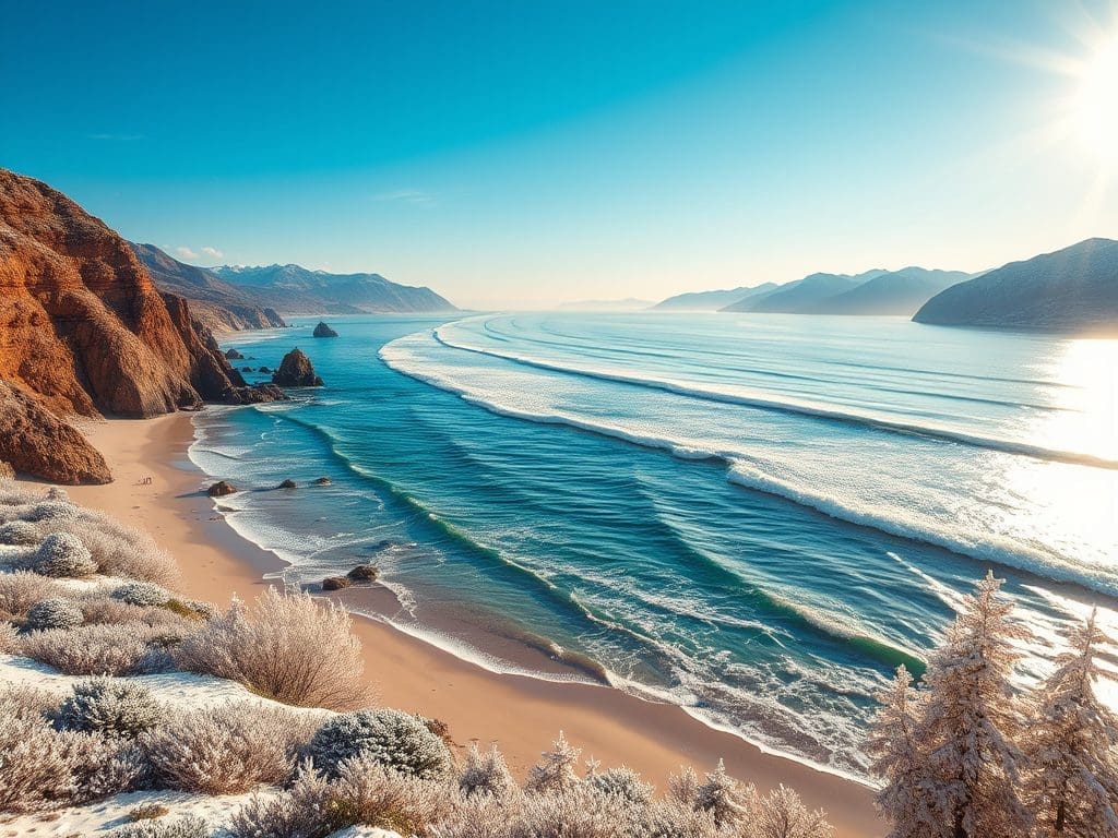 Each region showcases its own seasonal charm, from the sun-soaked beaches of California to the magical winters of Norway