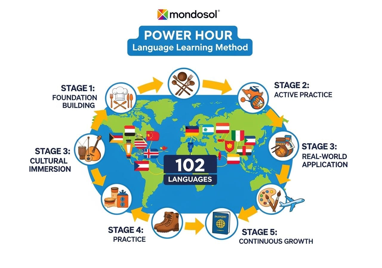 Mondosol's unique multilingual language learning approach with cultural immersion